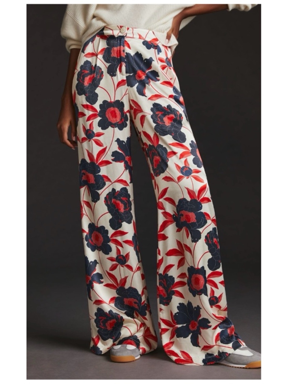 NWOT Anthropologie Corey Lynn Calter Printed Wide Leg Pants in Medium - Picture 2 of 11